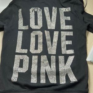 Victoria’s Secret pink extra small sweatshirt black